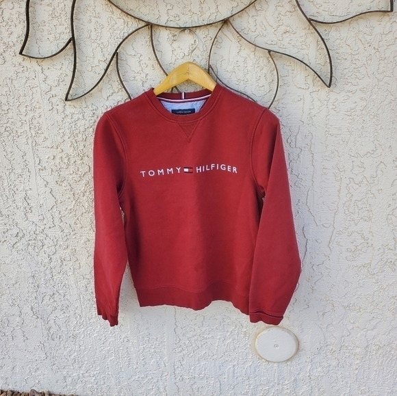 Tommy Hilfiger Embroidered Long‎ Slv Crew Sz S Sweatshirt - Picture 1 of 12